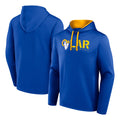 Blackjersey LA.Rams Royal Pullover Hoodie Limited Game Blank Player Stitched Jerseys