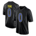 Blackjersey LA.Rams #0 Byron Young Player Black Fashion Limited Home Game Stitched Jerseys