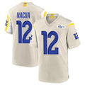 Blackjersey LA.Rams #12 Puka Nacua Player Bone Home Game Stitched Jerseys