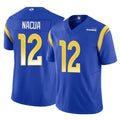 Blackjersey LA.Rams #12 Puka Nacua Player Royal Limited Vapor F.U.S.E. Home Game Stitched Jerseys