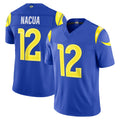 Blackjersey LA.Rams #12 Puka Nacua Player Royal Vapor F.U.S.E. Limited Home Game Stitched Jerseys