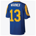 Blackjersey LA.Rams #13 Kurt Warner Player Royal Mitchell & Ness Legacy Retired Limited Stitched Jerseys