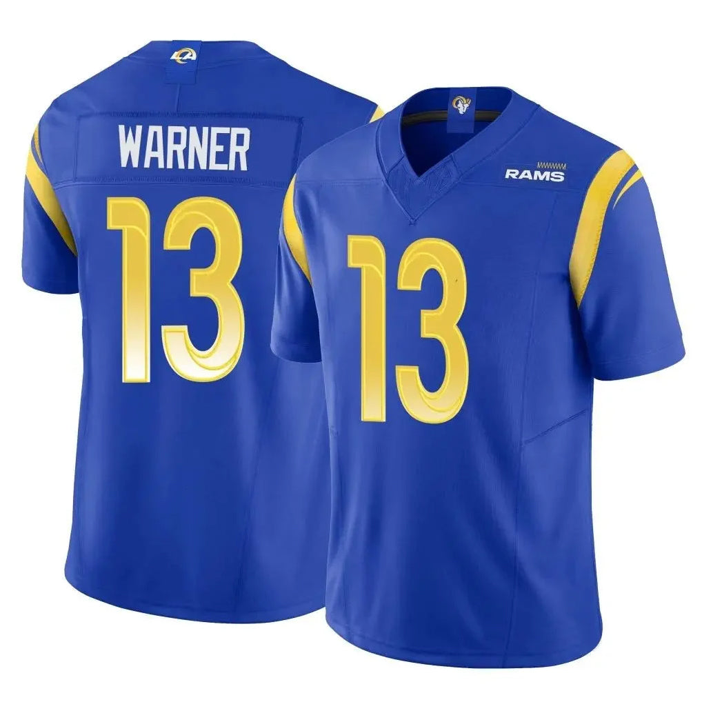 Blackjersey LA.Rams #13 Kurt Warner Player Royal Vapor F.U.S.E. Limited Retired Stitched Jerseys