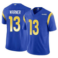 Blackjersey LA.Rams #13 Kurt Warner Player Royal Vapor F.U.S.E. Limited Retired Stitched Jerseys