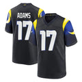 Blackjersey LA.Rams #17 Davante Adams Player Black Midnight Rivalries Collection Home Game Stitched Jerseys