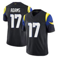 Blackjersey LA.Rams #17 Davante Adams Player Black Midnight Rivalries Collection Limited Home Game Stitched Jerseys