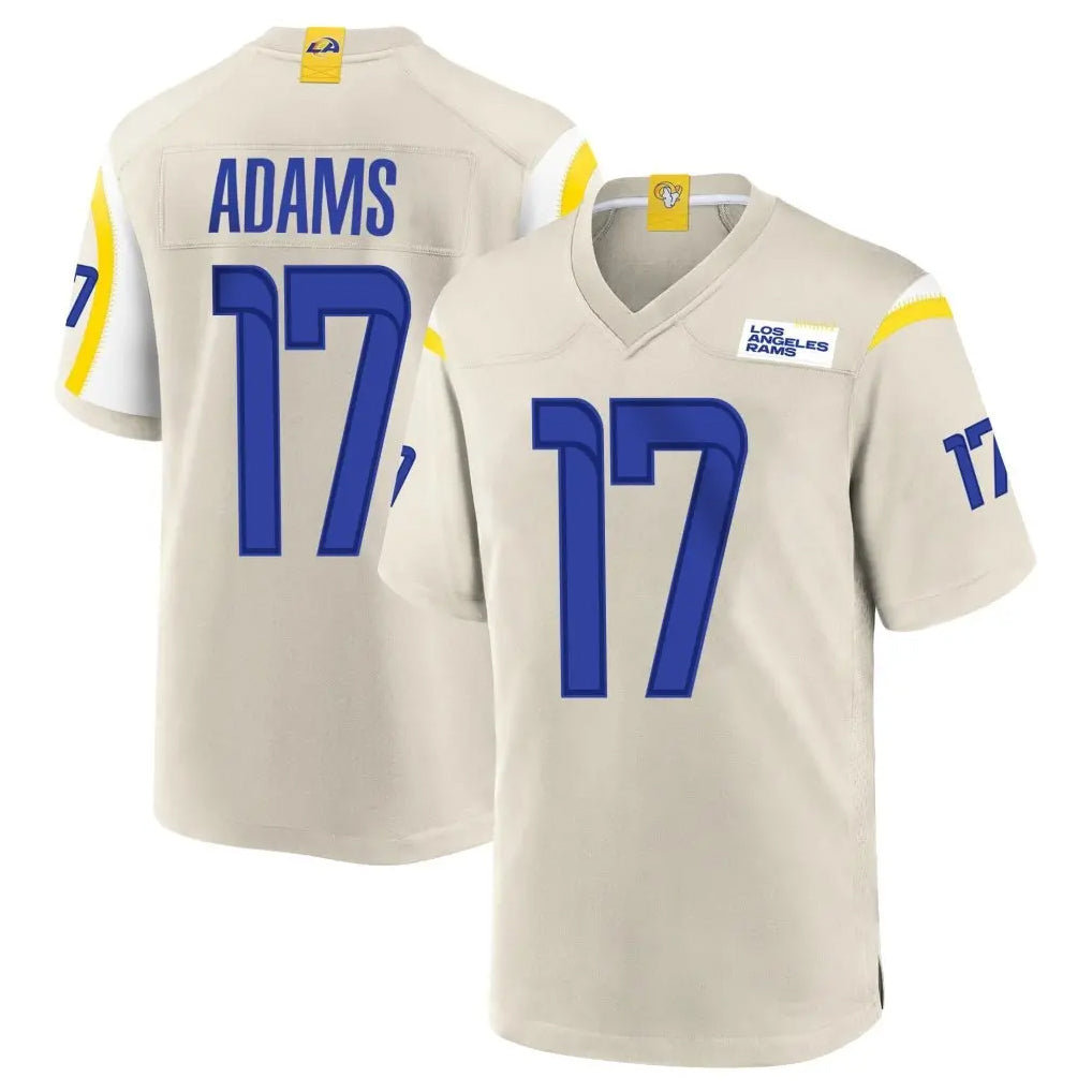 Blackjersey LA.Rams #17 Davante Adams Player Bone Home Game Stitched Jerseys