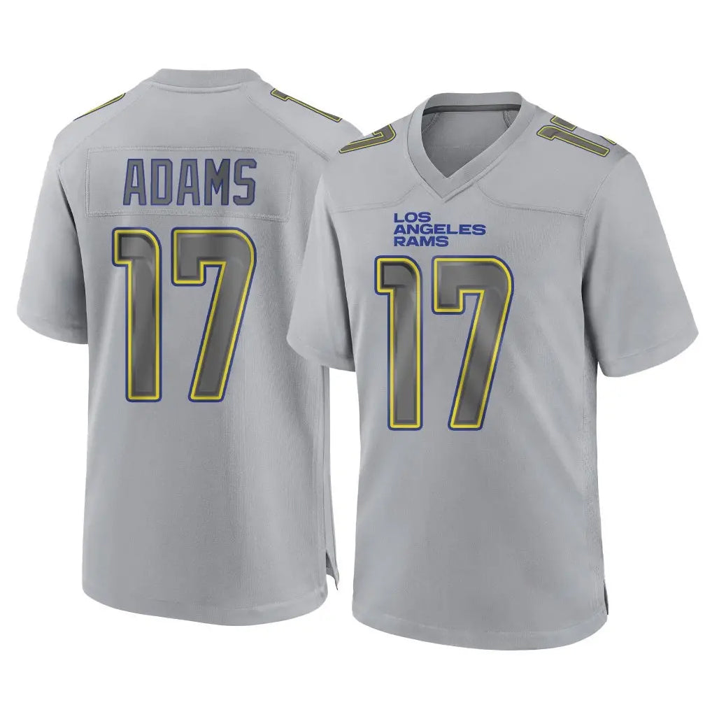 Blackjersey LA.Rams #17 Davante Adams Player Gray Atmosphere Fashion Home Game Stitched Jerseys