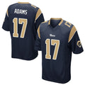 Blackjersey LA.Rams #17 Davante Adams Player Navy Home Game Stitched Jerseys