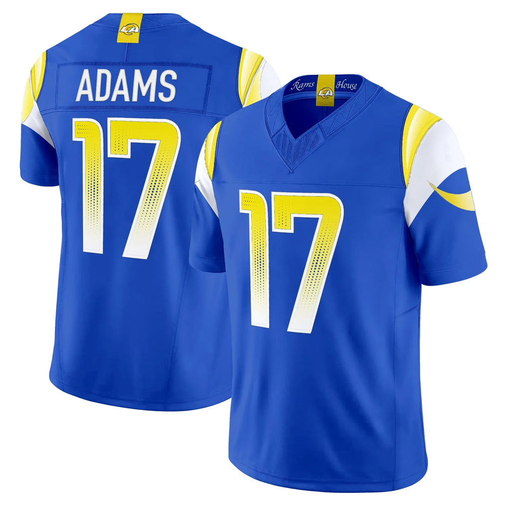 Blackjersey LA.Rams #17 Davante Adams Player Royal Rivalries Vapor Limited Home Game Stitched Jerseys