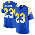 Blackjersey LA.Rams #23 Kyren Williams Player Royal Rivalries Vapor Limited Home Game Stitched Jerseys