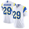 Blackjersey LA.Rams #29 Eric Dickerson Player White Rivalries Vapor Limited Home Game Stitched Jerseys