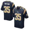 Blackjersey LA.Rams #35 Jaylen Watson Player Navy Home Game Stitched Jerseys