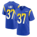 Blackjersey LA.Rams #37 Quentin Lake Player Royal Home Game Stitched Jerseys