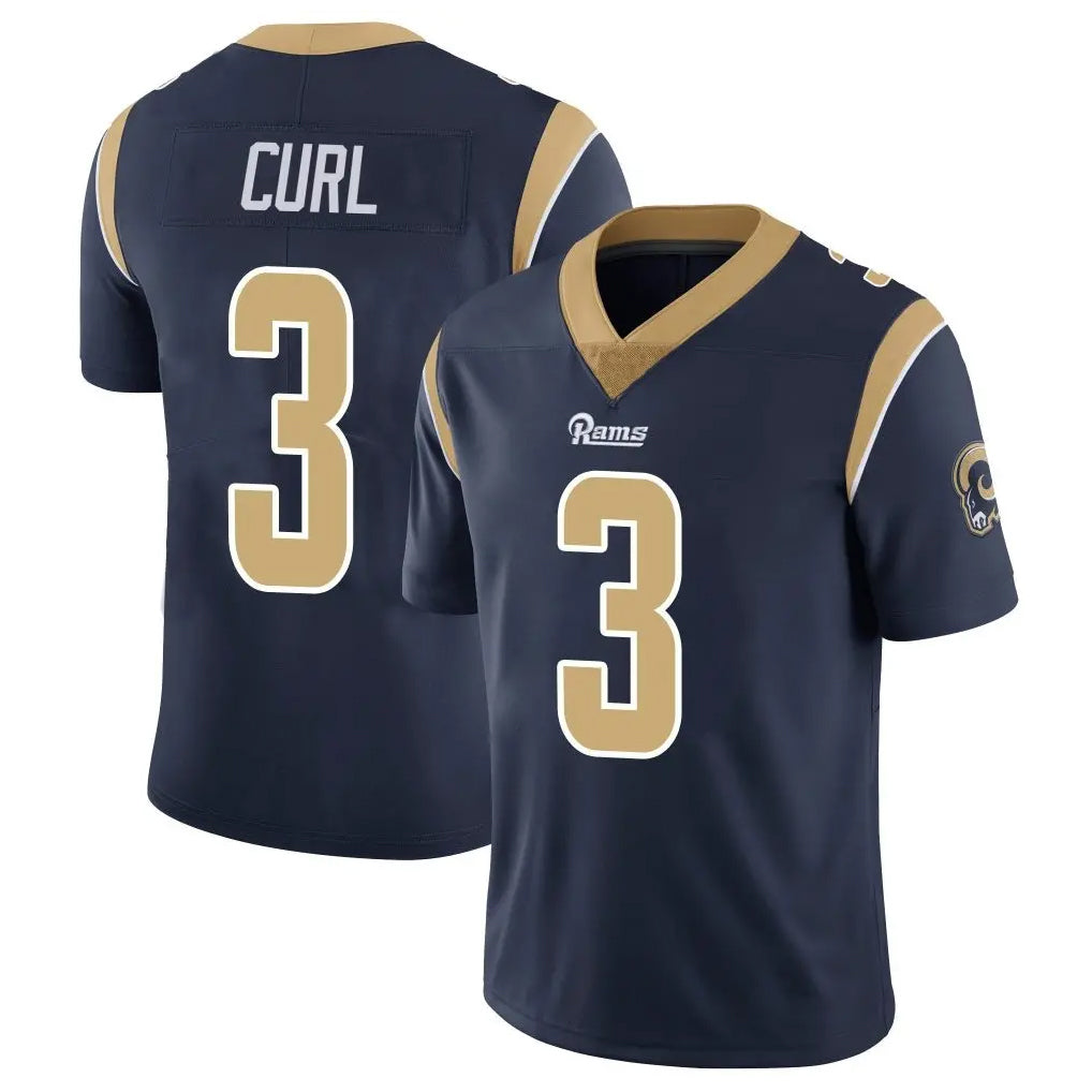 Blackjersey LA.Rams #3 Kam Curl Player Navy Limited Vapor Untouchable Home Game Stitched Jerseys
