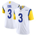 Blackjersey LA.Rams #3 Kam Curl Player White Limited Vapor Untouchable Home Game Stitched Jerseys
