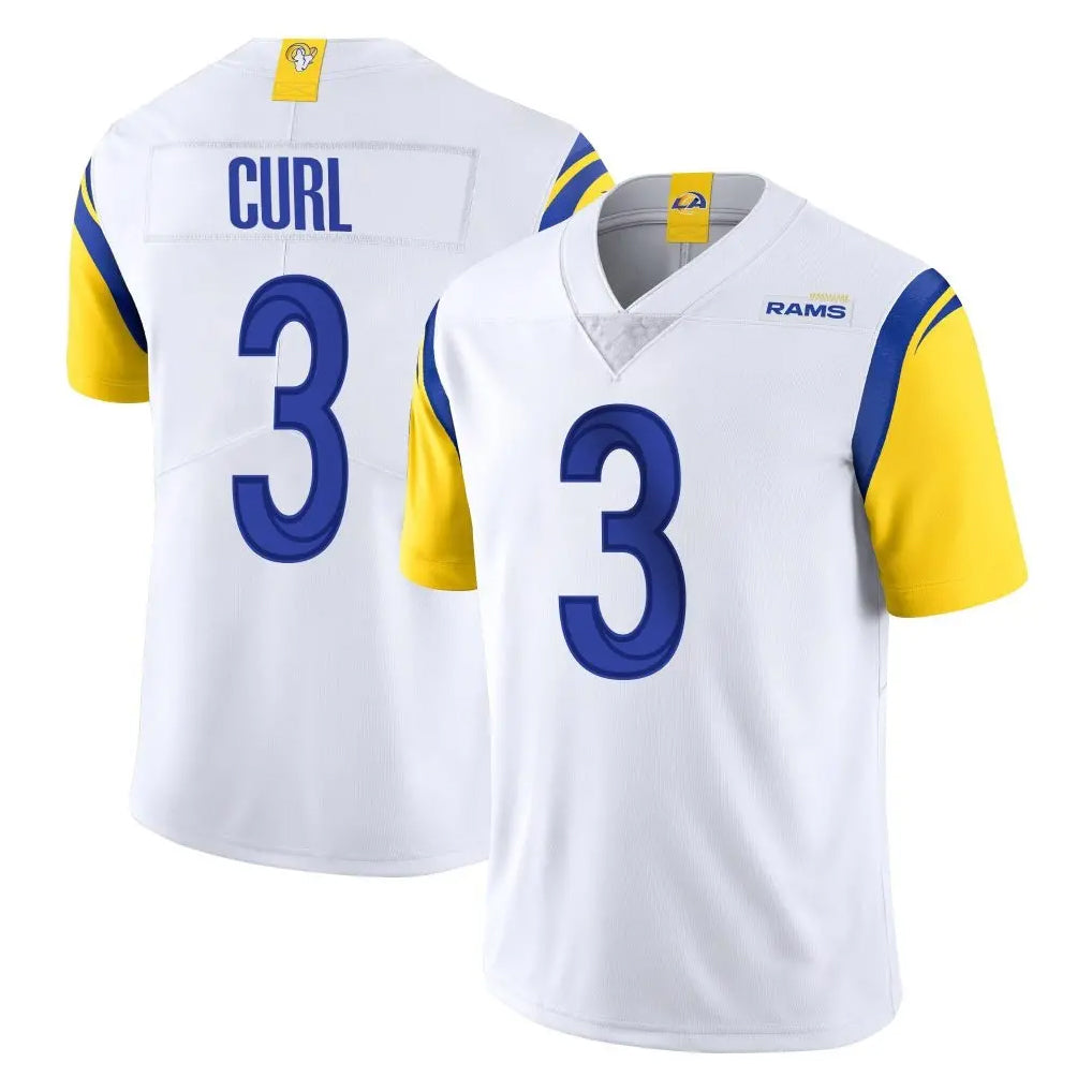 Blackjersey LA.Rams #3 Kam Curl Player White Limited Vapor Untouchable Home Game Stitched Jerseys