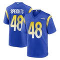 Blackjersey LA.Rams #48 Omar Speights Player Royal Home Game Stitched Jerseys