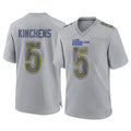 Blackjersey LA.Rams #5 Kamren Kinchens Player Gray Atmosphere Fashion Home Game Stitched Jerseys