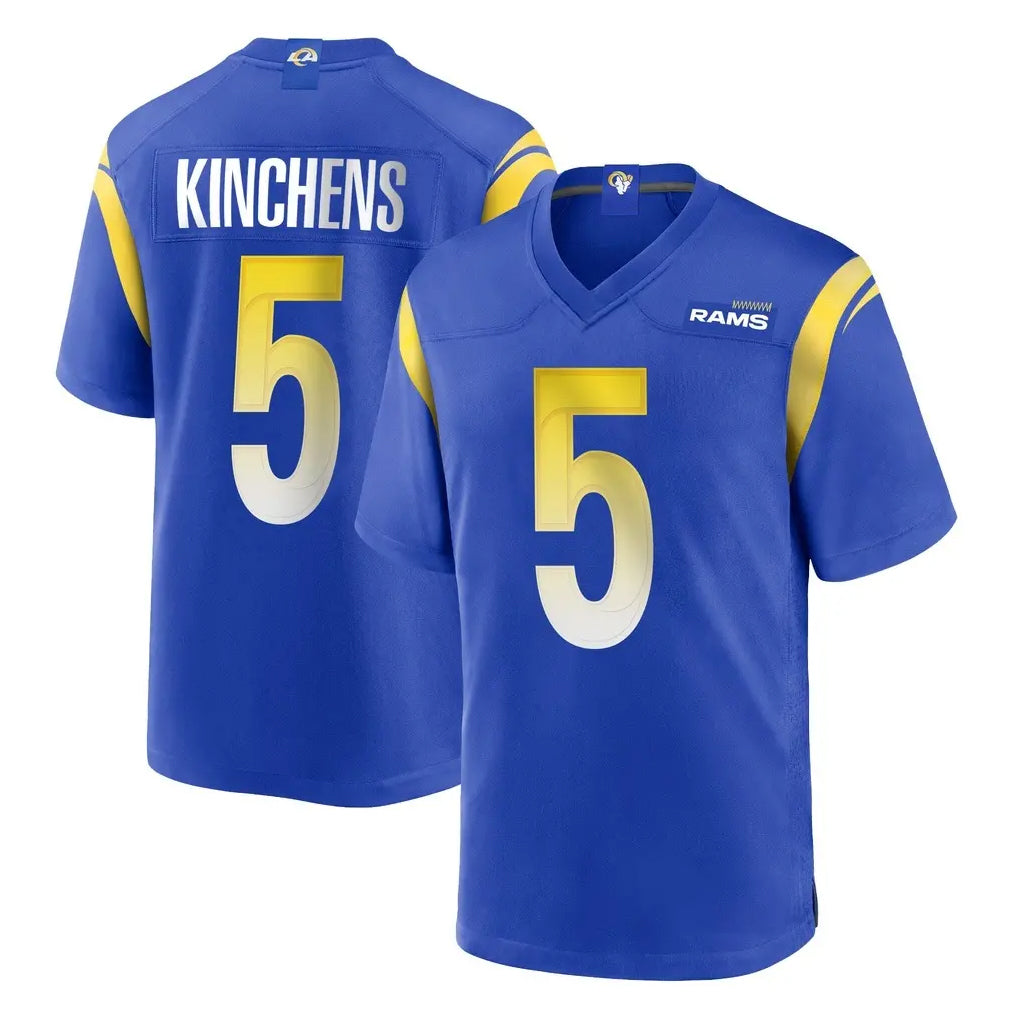Blackjersey LA.Rams #5 Kamren Kinchens Player Royal Home Game Stitched Jerseys