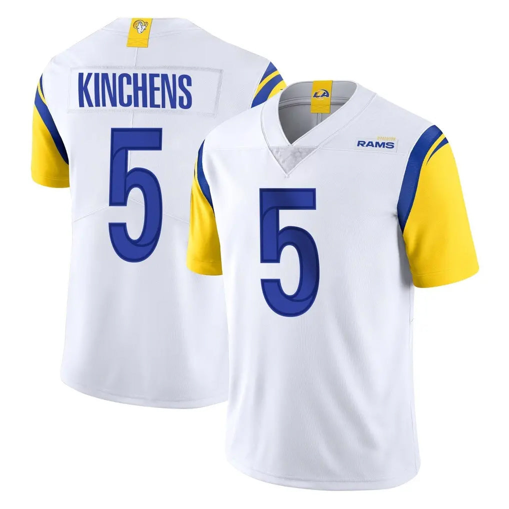 Blackjersey LA.Rams #5 Kamren Kinchens Player White Limited Vapor Untouchable Home Game Stitched Jerseys