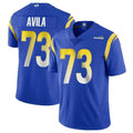 Blackjersey LA.Rams #73 Steve Avila Player Royal Limited Vapor Untouchable Home Game Stitched Jerseys