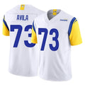Blackjersey LA.Rams #73 Steve Avila Player White Limited Vapor F.U.S.E. Home Game Stitched Jerseys