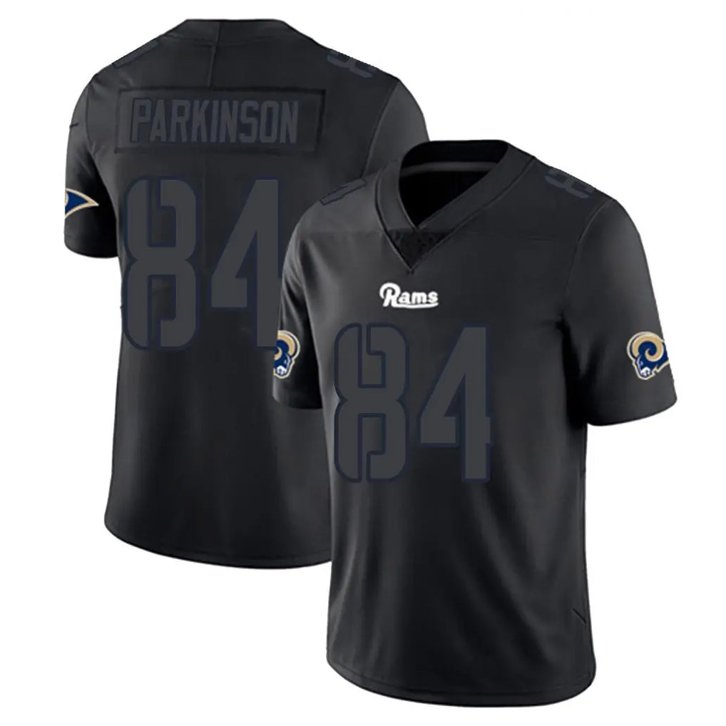 Blackjersey LA.Rams #84 Colby Parkinson Player Black Impact Limited Home Game Stitched Jerseys