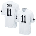 Blackjersey LV.Raiders #11 Jeremy Chinn Player White Home Game Stitched Jerseys