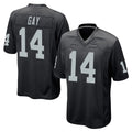 Blackjersey LV.Raiders #14 Matt Gay Player Black Home Game Stitched Jerseys