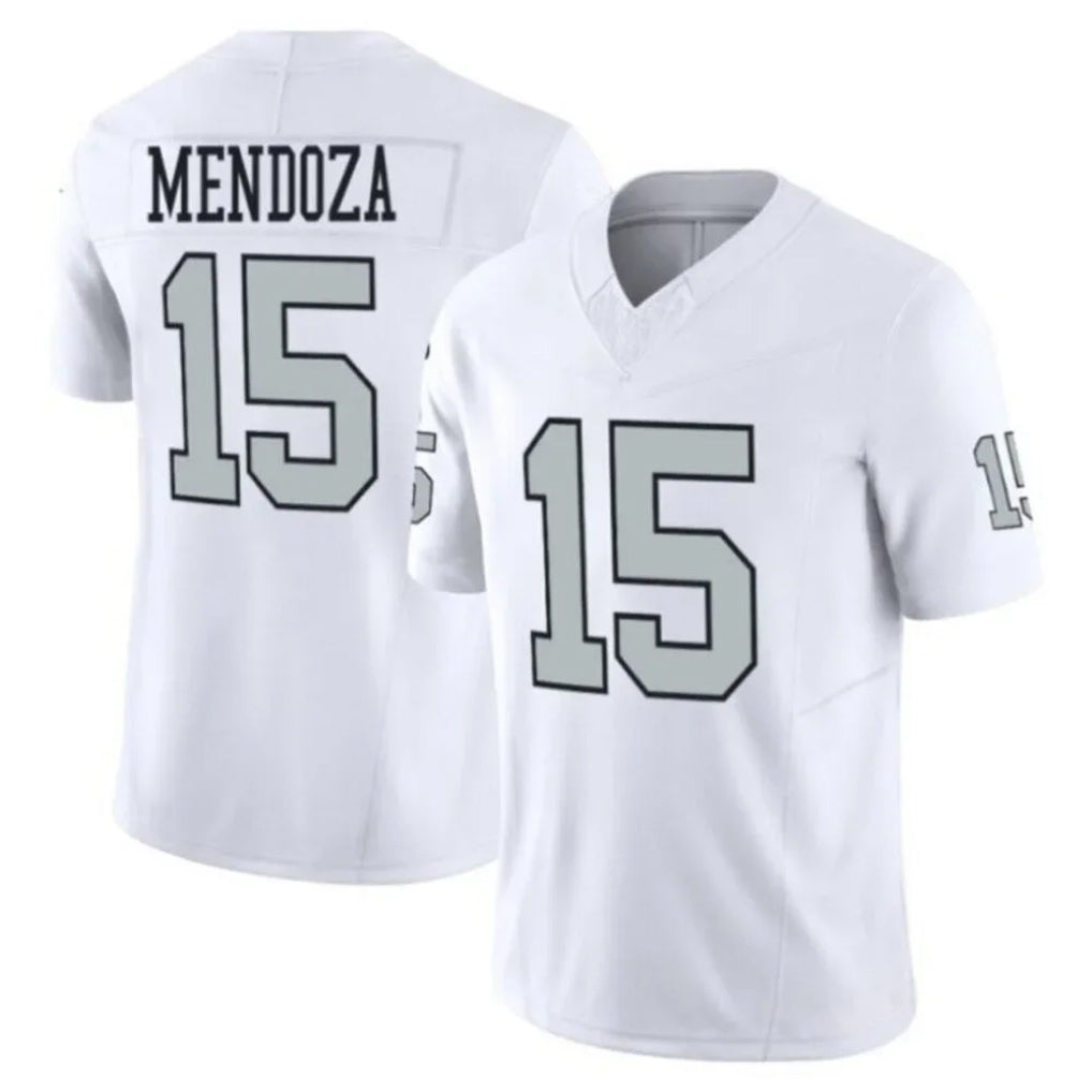 Blackjersey LV.Raiders #15 Fernando Mendoza Player White Vapor F.U.S.E. Limited Home Game Stitched Jerseys