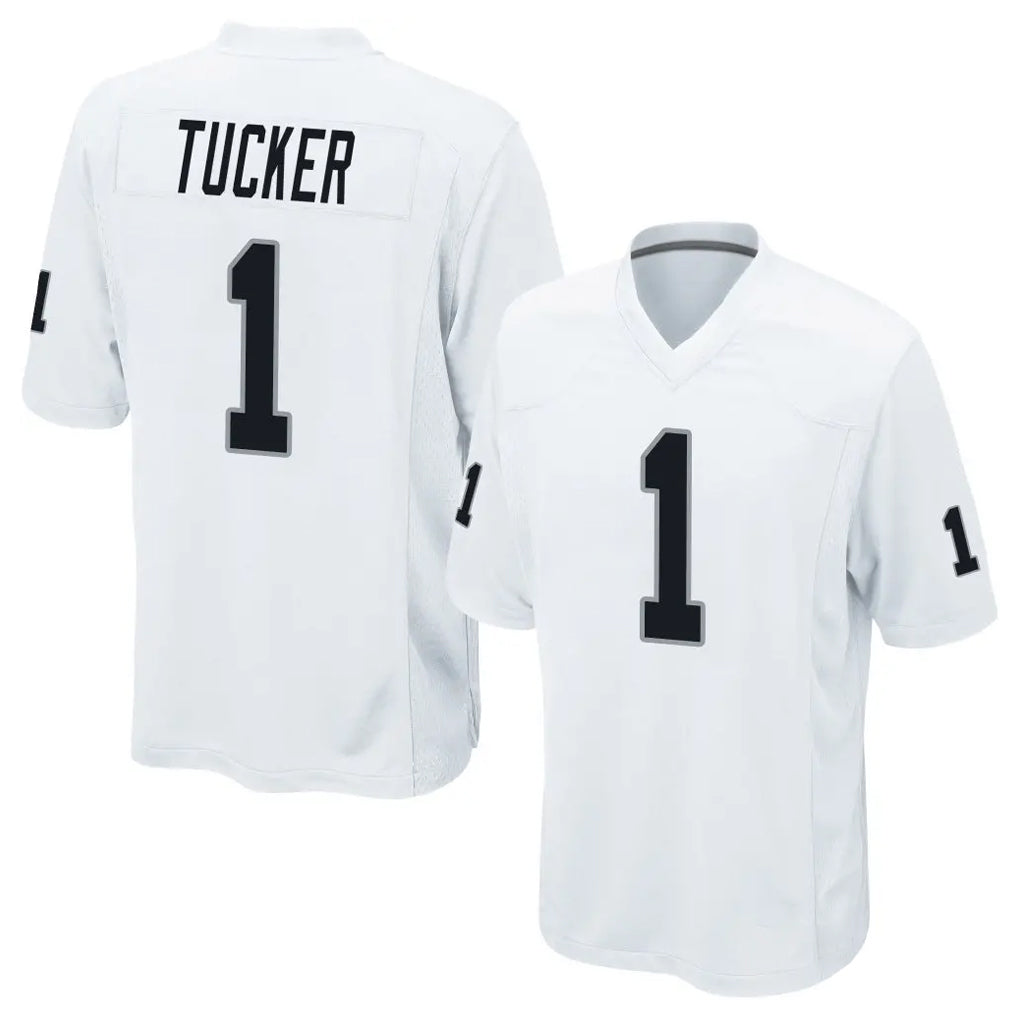 Blackjersey LV.Raiders #1 Tre Tucker Player White Home Game Stitched Jerseys