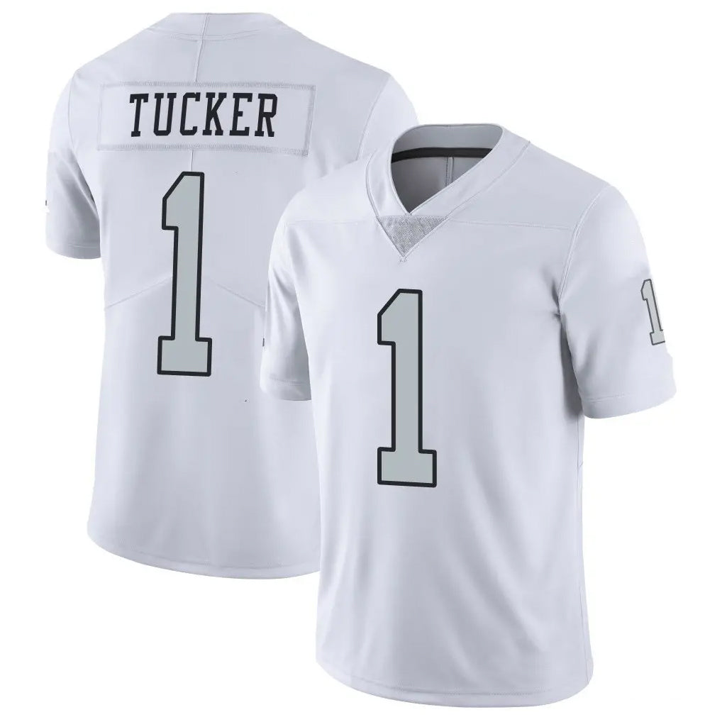 Blackjersey LV.Raiders #1 Tre Tucker Player White Limited Color Rush Home Game Stitched Jerseys
