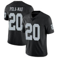 Blackjersey LV.Raiders #20 Isaiah Pola-Mao Player Black Limited Vapor Untouchable Home Game Stitched Jerseys