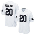Blackjersey LV.Raiders #20 Isaiah Pola-Mao Player White Home Game Stitched Jerseys