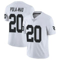 Blackjersey LV.Raiders #20 Isaiah Pola-Mao Player White Limited Vapor Untouchable Home Game Stitched Jerseys