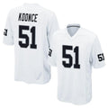 Blackjersey LV.Raiders #51 Malcolm Koonce Player White Home Game Stitched Jerseys