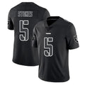Blackjersey LV.Raiders #5 Eric Stokes Player Black Limited Black Impact Home Game Stitched Jerseys