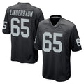 Blackjersey LV.Raiders #65 Tyler Linderbaum Player Black Home Game Stitched Jerseys