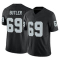 Blackjersey LV.Raiders #69 Adam Butler Player Black Limited Vapor F.U.S.E. Home Game Stitched Jerseys