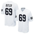 Blackjersey LV.Raiders #69 Adam Butler Player White Home Game Stitched Jerseys