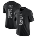 Blackjersey LV.Raiders #6 A.J. Cole Player Black Limited Black Impact Home Game Stitched Jerseys