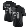 Blackjersey LV.Raiders #71 DJ Glaze Player Black Limited Black Impact Home Game Stitched Jerseys