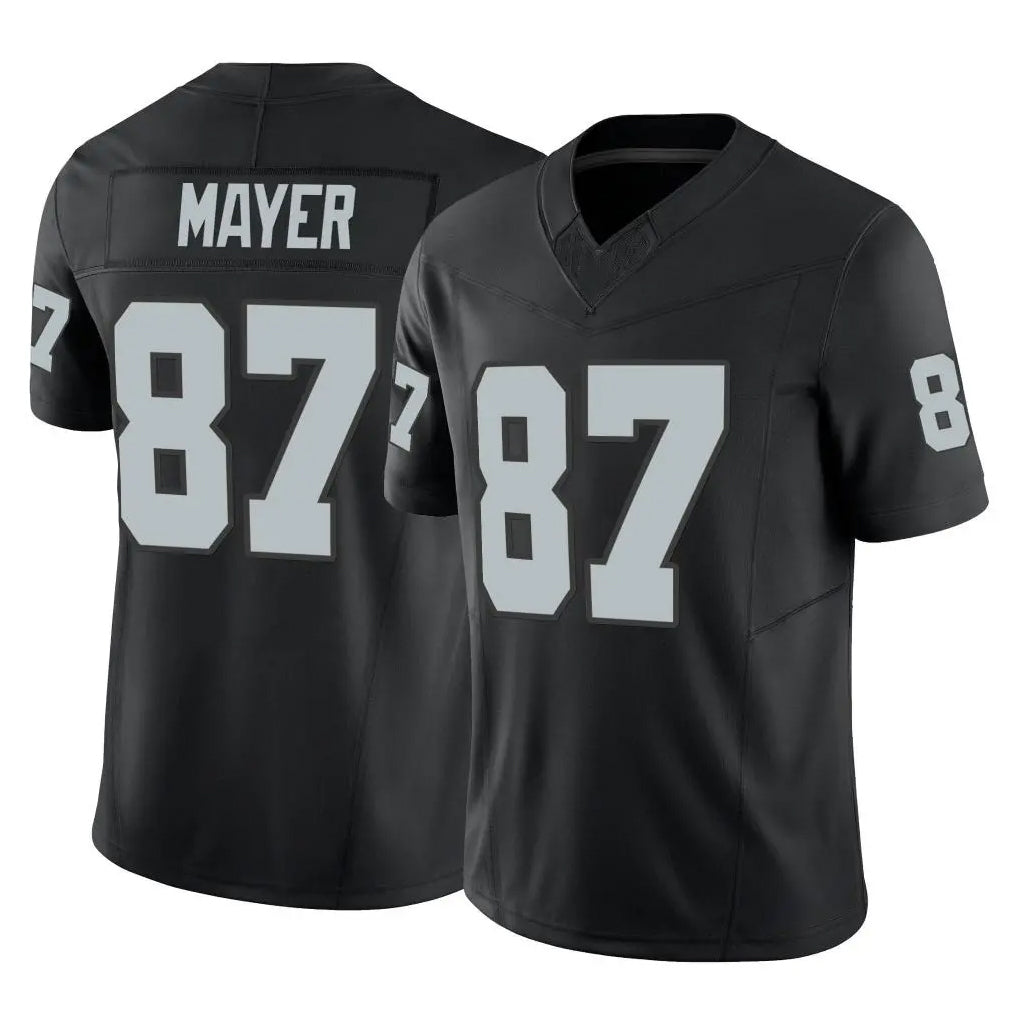 Blackjersey LV.Raiders #87 Michael Mayer Player Black Limited Vapor F.U.S.E. Home Game Stitched Jerseys