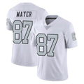 Blackjersey LV.Raiders #87 Michael Mayer Player White Limited Color Rush Home Game Stitched Jerseys