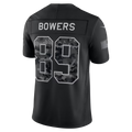 Blackjersey LV.Raiders #89 Brock Bowers Black 2026 Salute to Service Stitched Limited Jersey