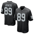 Blackjersey LV.Raiders #89 Brock Bowers Player Black Home Game Stitched Jerseys