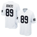 Blackjersey LV.Raiders #89 Brock Bowers Player White Home Game Stitched Jerseys