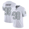 Blackjersey LV.Raiders #98 Maxx Crosby Player White Limited Color Rush Home Game Stitched Jerseys