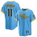 Blackjersey M.Brewers #11 Jackson Chourio Player Light Blue City Connect Home Game Stitched Jerseys